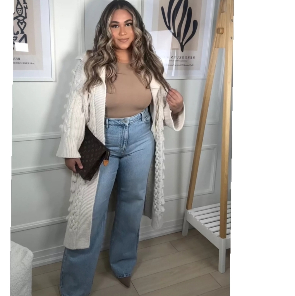 Zara Textured knit Coat